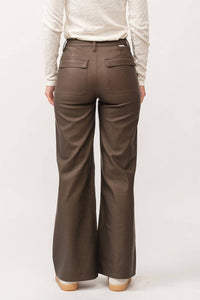 Dear John Denim - Fiona High Rise Wide Leg Faux Leather Pant