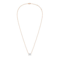 Diana M Jewels - Lab Grown East West Diamond Solitaire Pendant Necklace