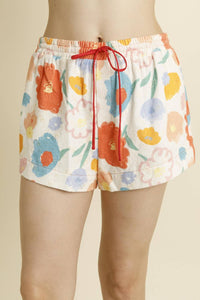 Aureum - Floral Tie Shorts