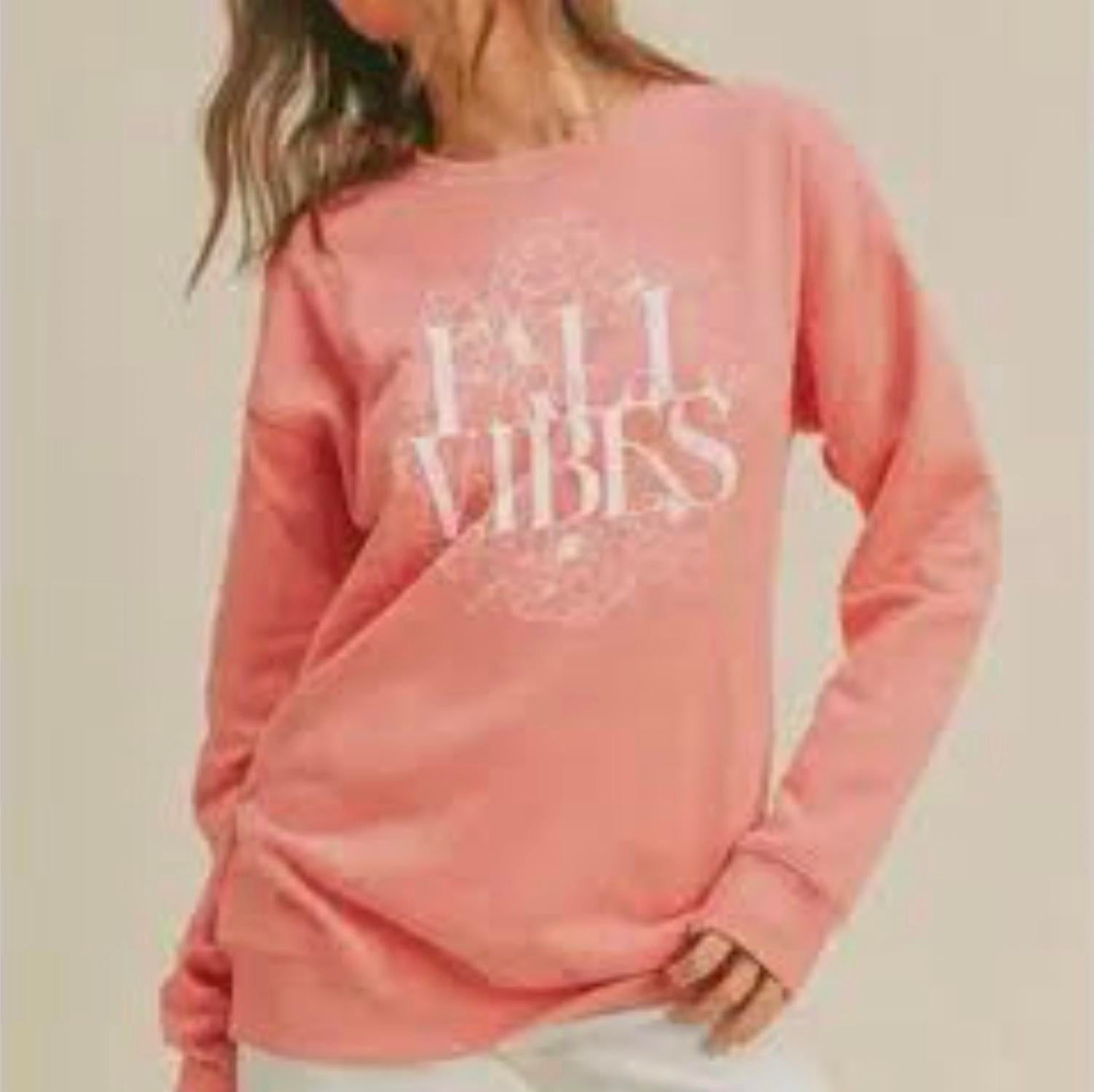 Honestee - Women's Fall Vibes Graphic Sweatshirt