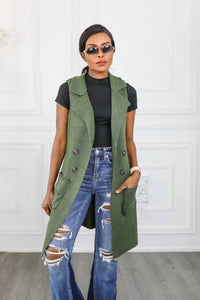 Surelymine - Perfect Vision Sleeveless Collar Sweater Vest