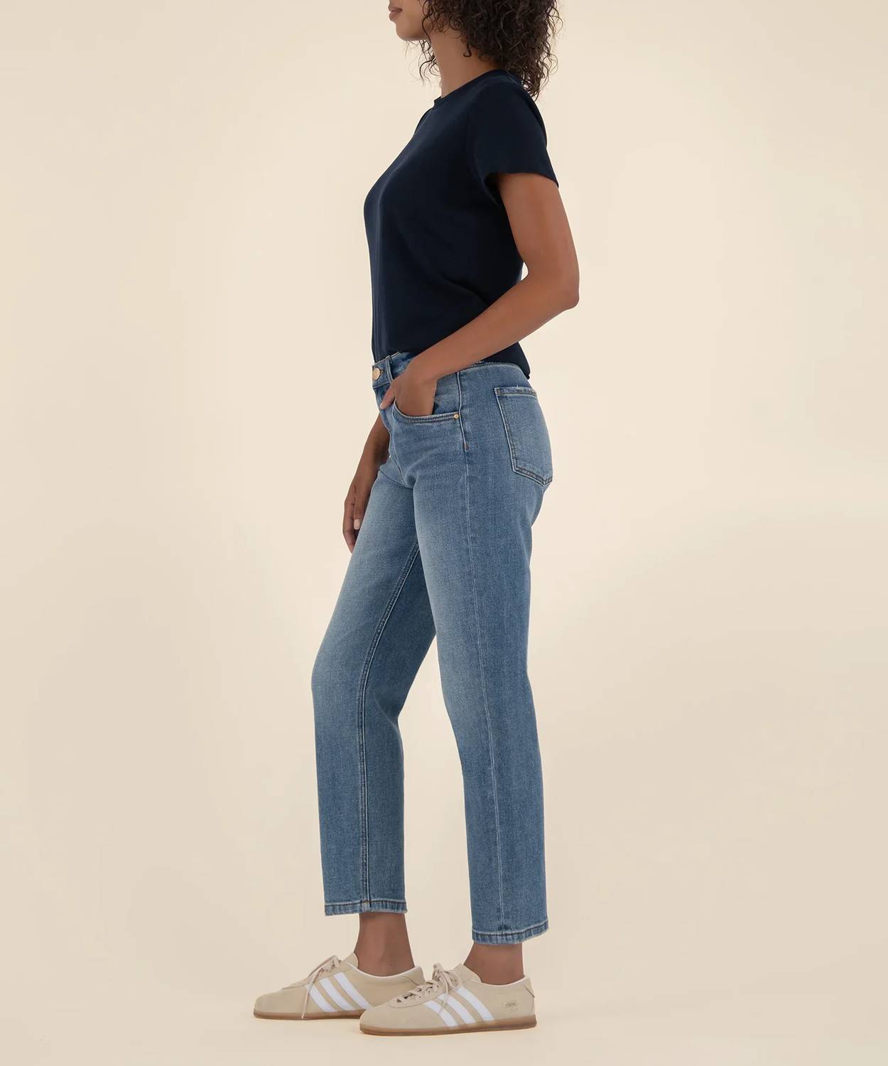 Kut From The Kloth - Kit High Rise Relaxed Straight Leg Denim Jeans