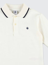 Petit Bateau - Boy's Long Sleeve Polo Shirt