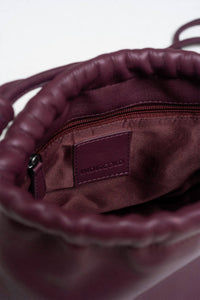 Indi & Cold - Women's Gathered Leather Bag