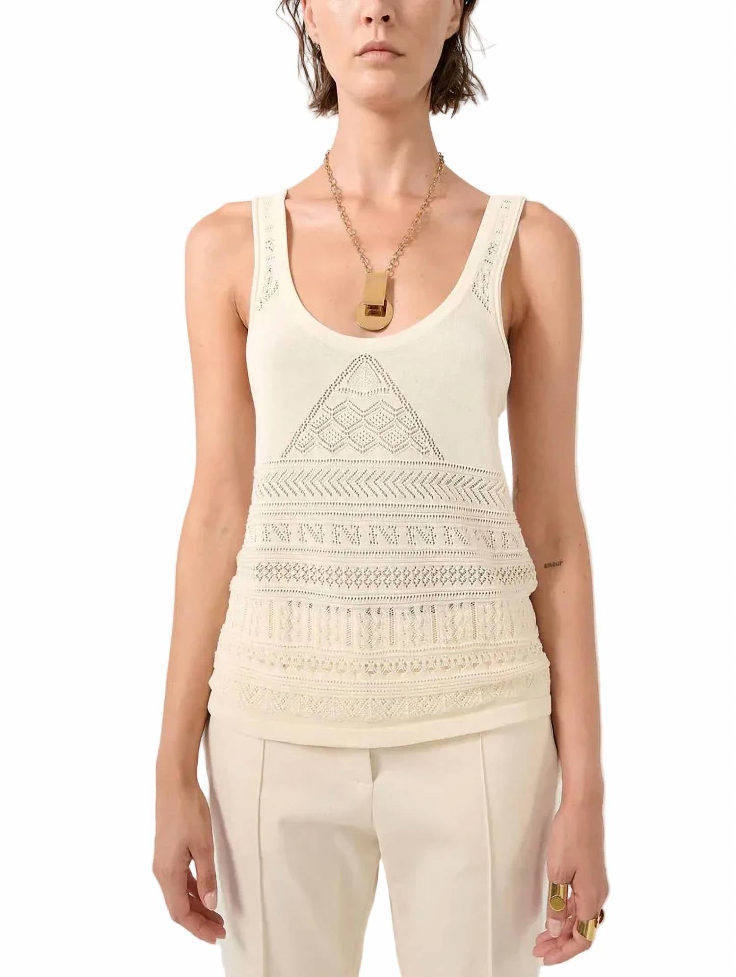 Barbara Bui - Open knit tank top