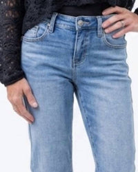 Risen - High Rise Crop Straight Jeans