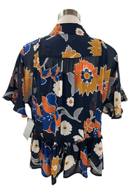 Multiples - Flounce Dolman Sleeve Peplum Top