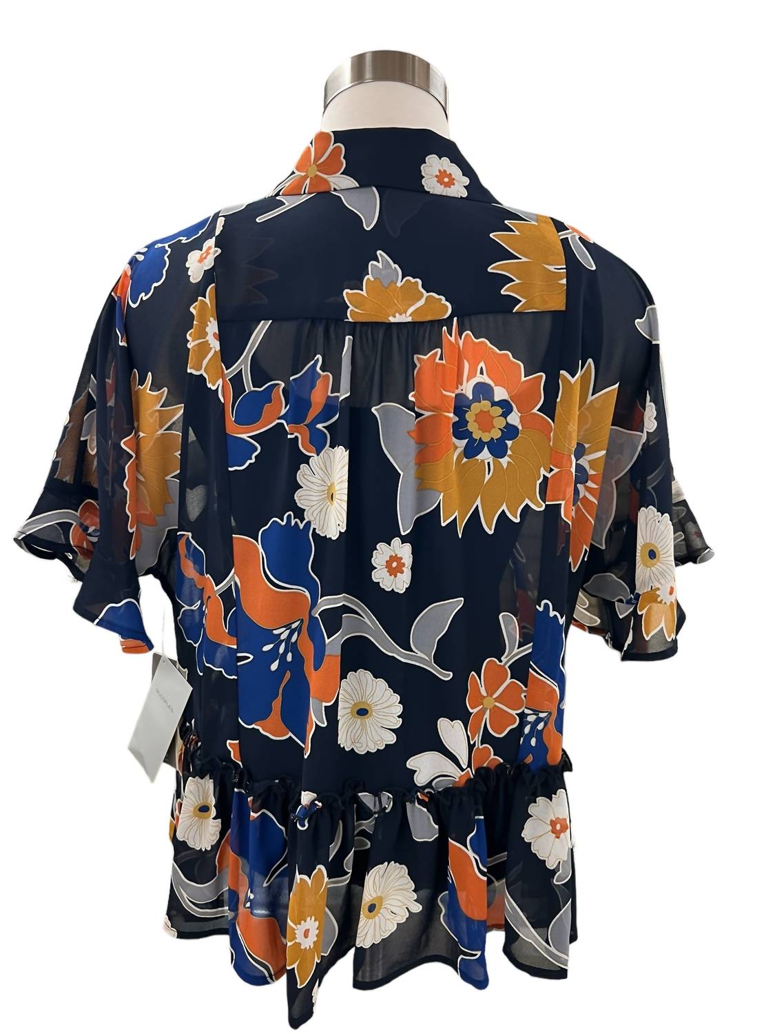 Multiples - Flounce Dolman Sleeve Peplum Top