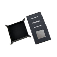 Creative Gifts International Leatherette 5 Piece Coaster Set in black - item