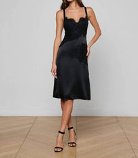L'Agence - Fenna Silk Lace Dress