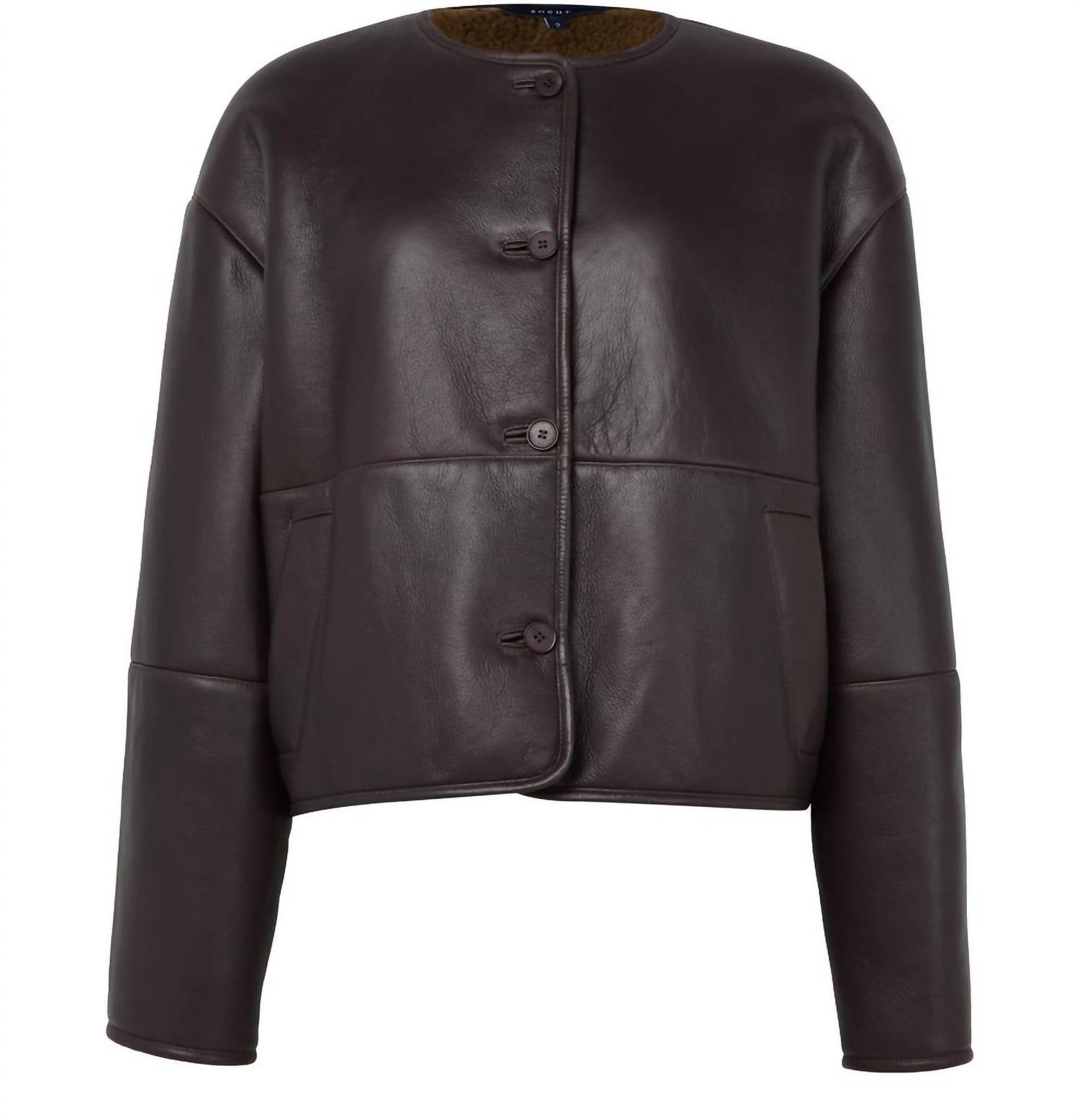 soeur FABIO JACKET in brown - women's jacket - view 4