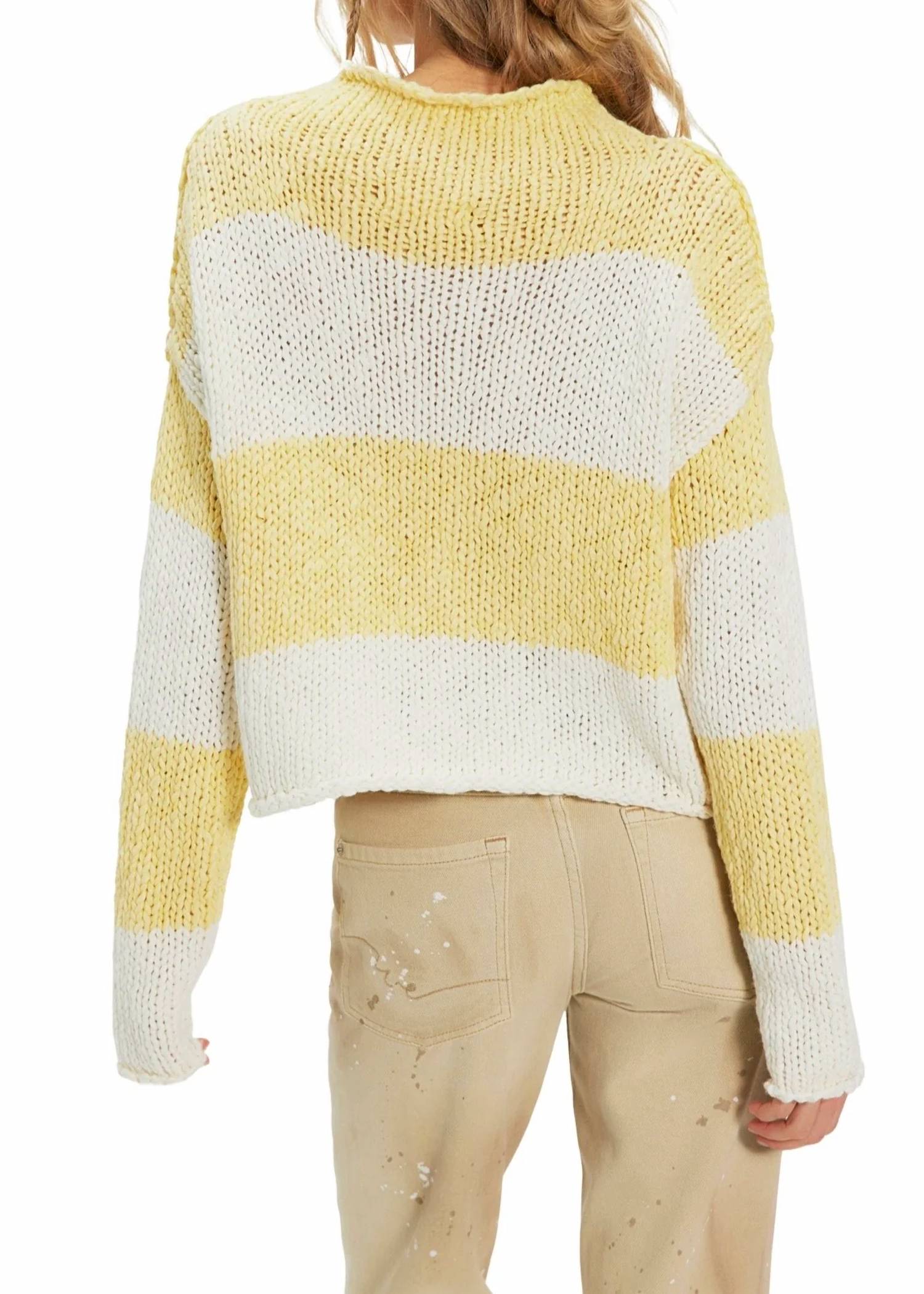 Free People - Opal Rollneck Knit Stripe Sweater