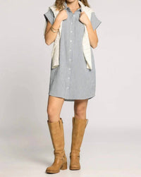 Thread & Supply - Crescent Cap Sleeves Dress