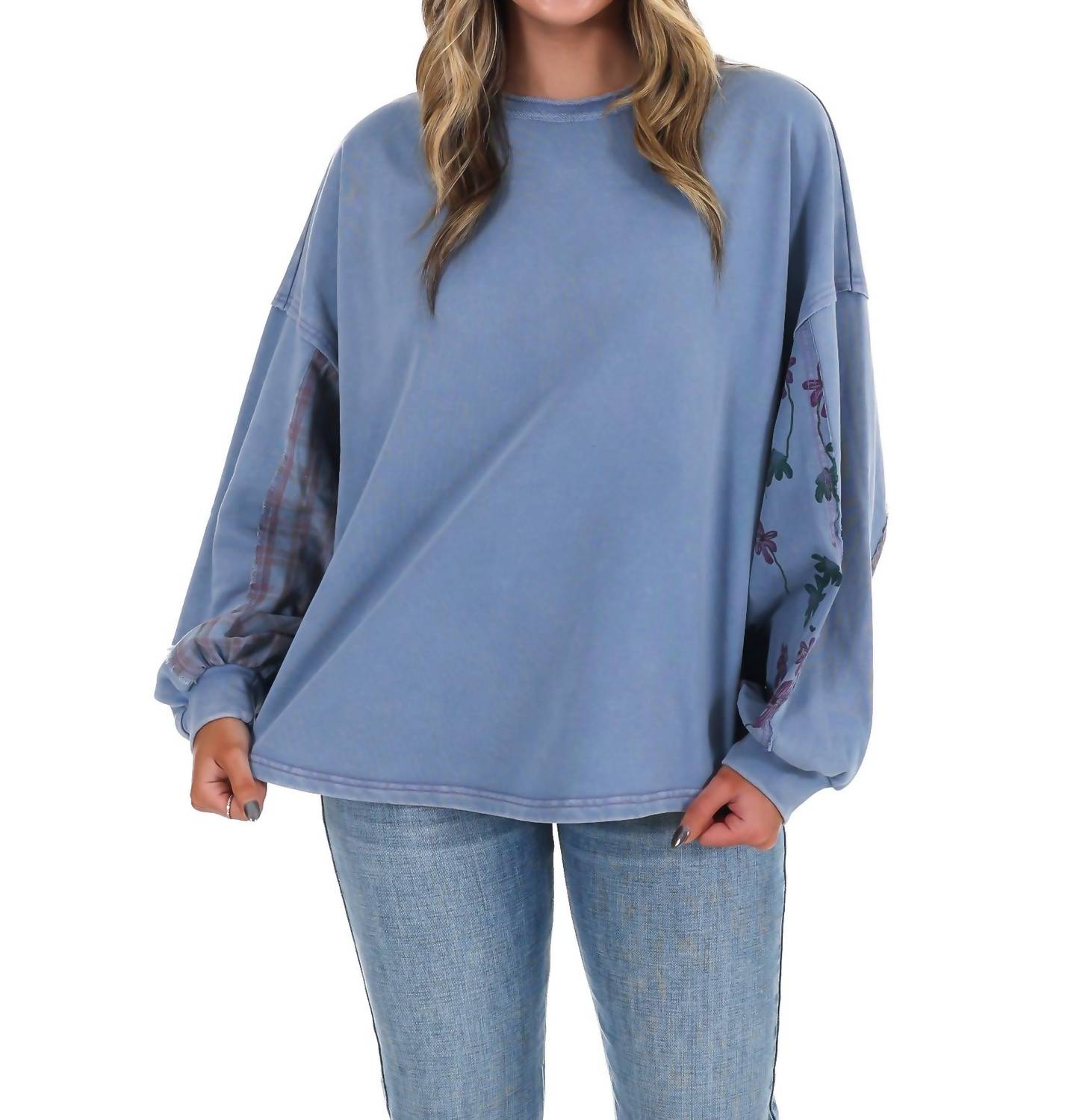 Easel - Harvest Stroll Contrast Top