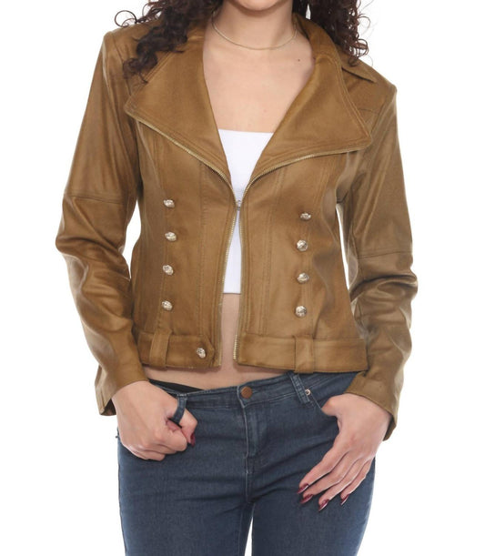 Insight - Vegan Leather Military Jacket