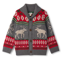 Hatley - Boy's Winter Elk Shawl Cardigan