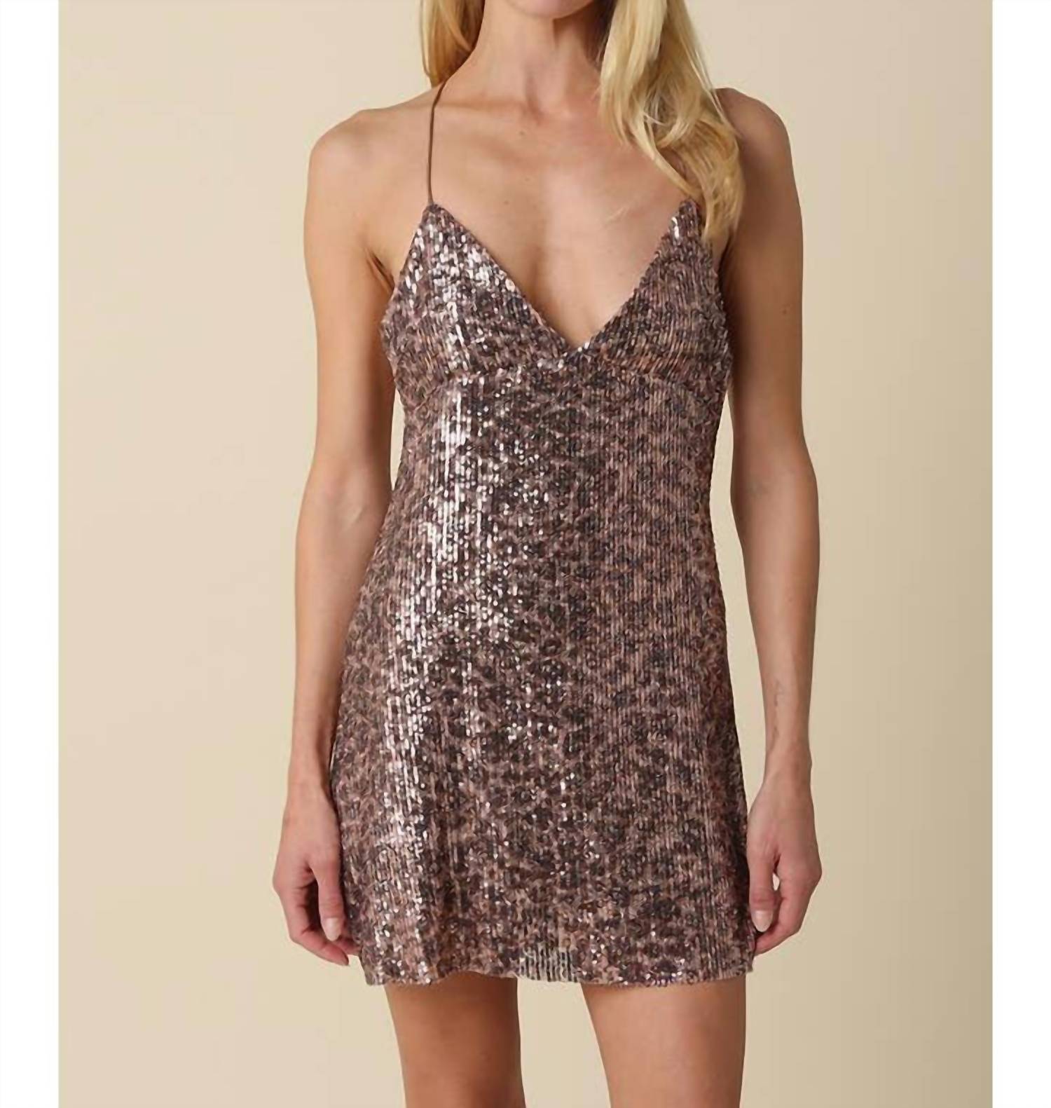Olivaceous - Zoie Sequin Dress
