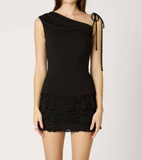 Cotton Candy La - Buffy One Shoulder Ruched Y2k Top