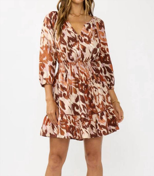 Lovestitch - Clay Stroke Mini Dress