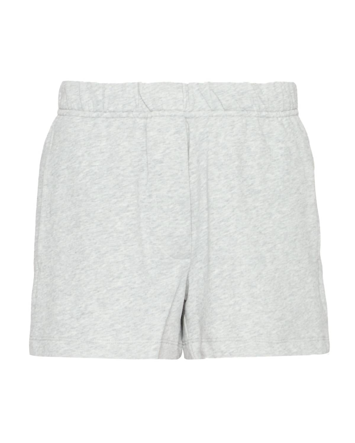 Tibi Light Weight Sweatshirting Short Shorts in heather grey - women's shorts - view 5