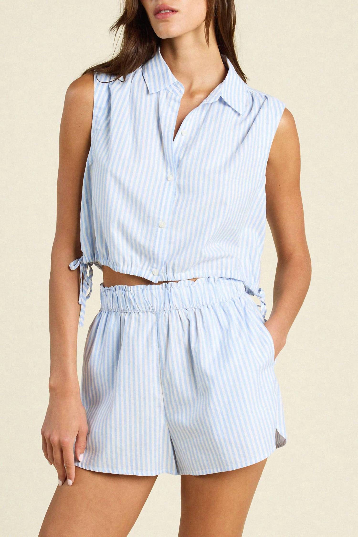 Trovata - Ivy Shirt In Coastal Stripe