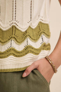 In February - Galatians 2:20 Cable Knit Sweater Top