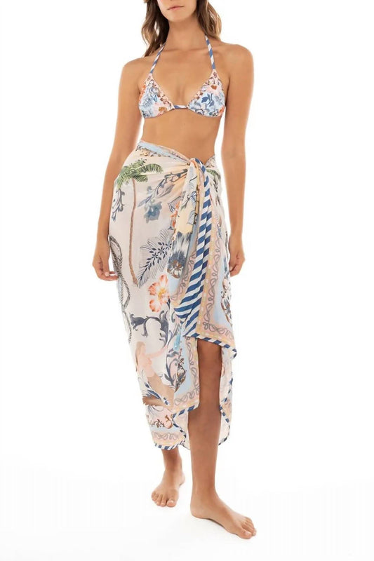 Agua Bendita - Marine Sarong Cover Up