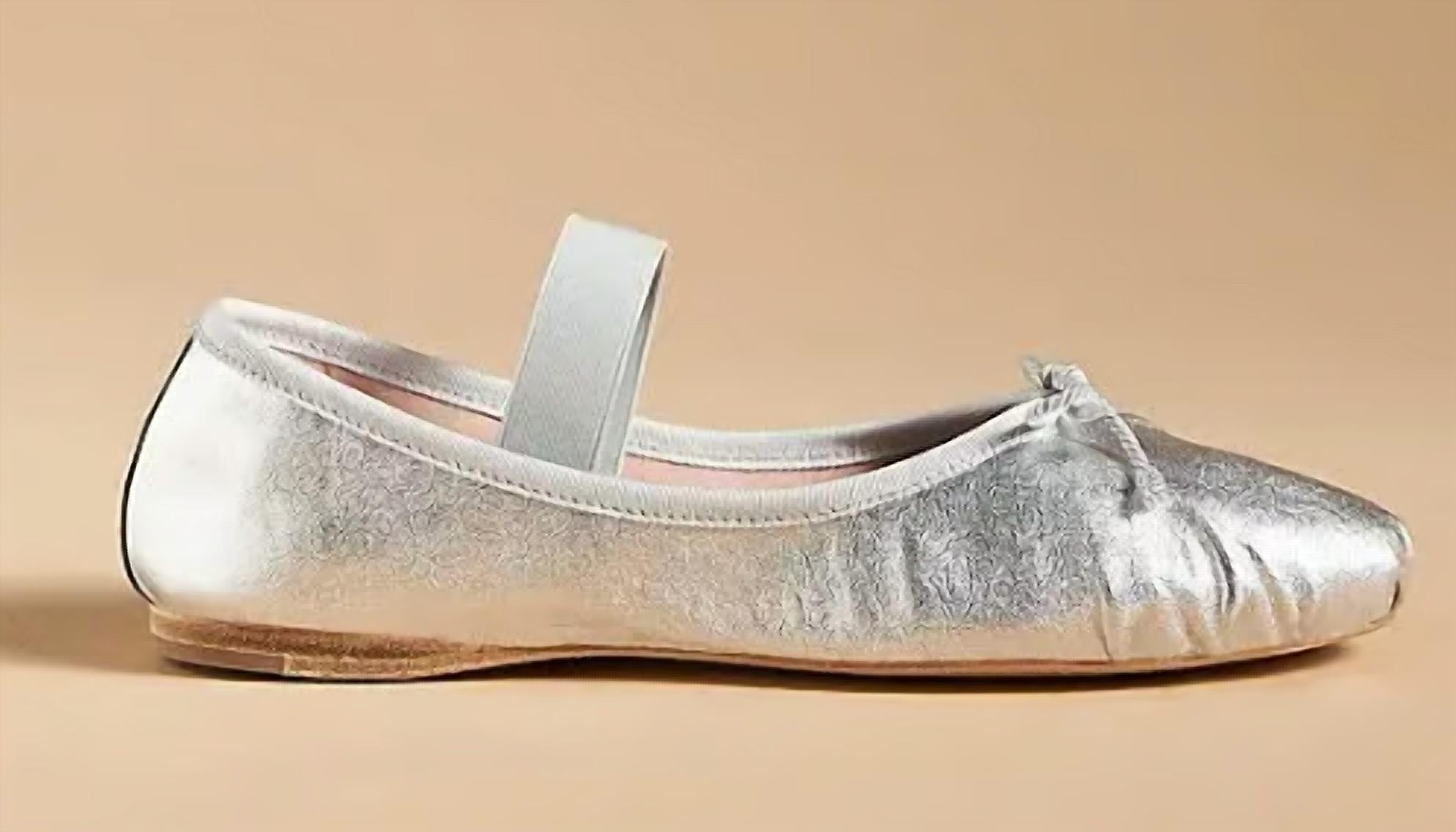 Pretty Ballerinas Women's Lea Shoe in silver - women's flats - alternate view