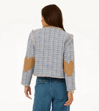 Kerri Rosenthal - Fringe Tweed Short Jacket