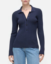Closed - Ribbed Short Sleeve Polo Shirt