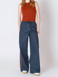 Dex Clothing - Side Stripe Wide Leg Jeans