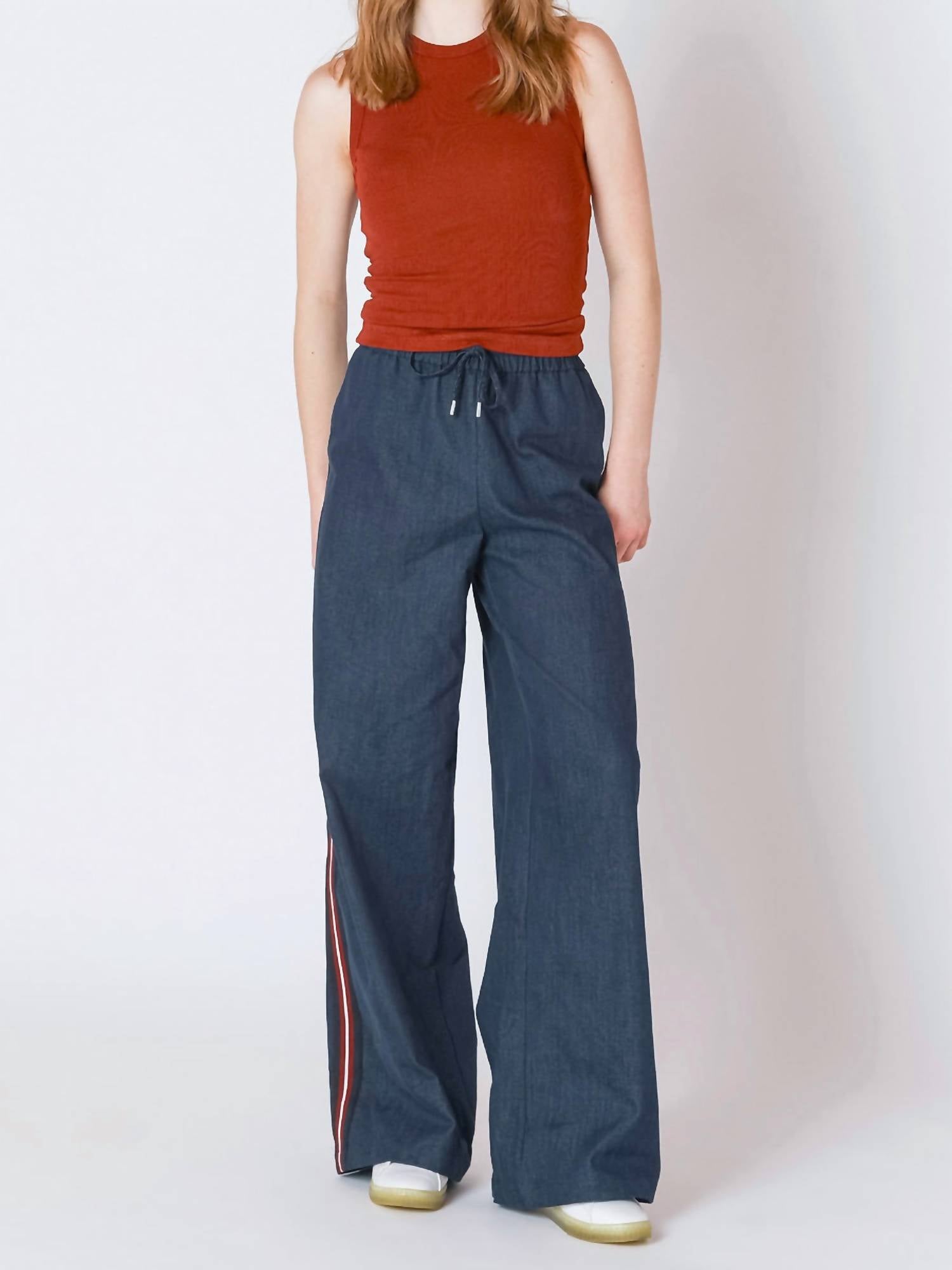 Dex Clothing - Side Stripe Wide Leg Jeans