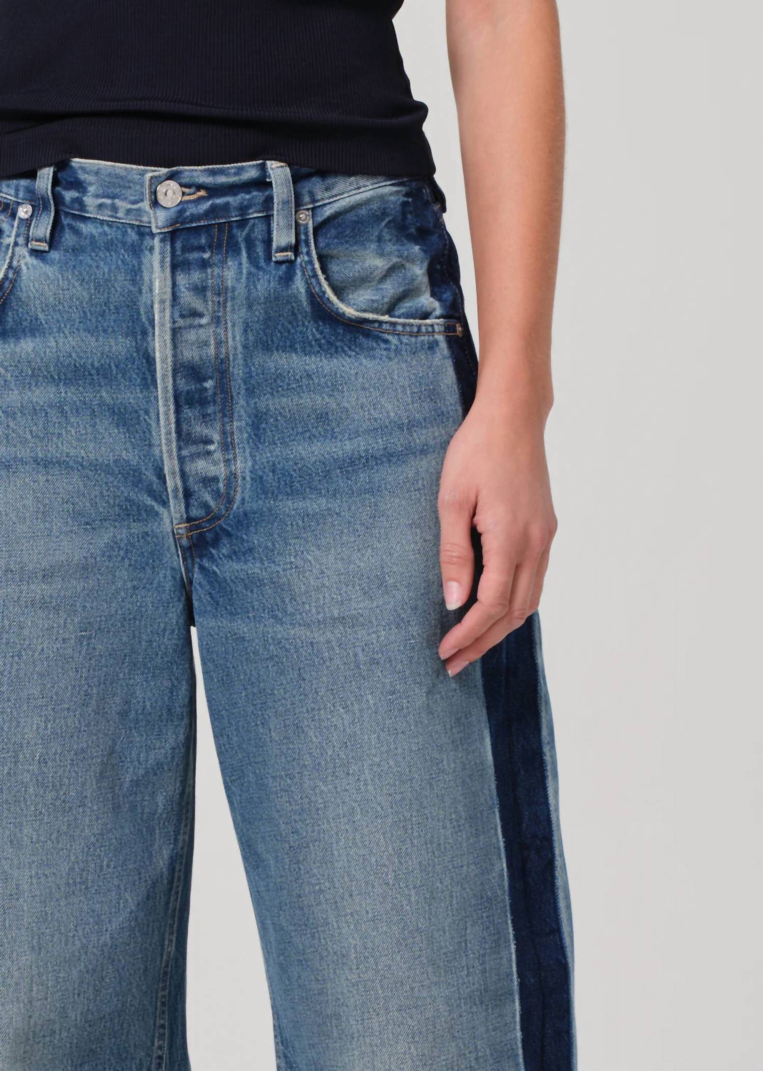 Citizens Of Humanity - Ayla Baggy Tuxedo Stripe Jeans