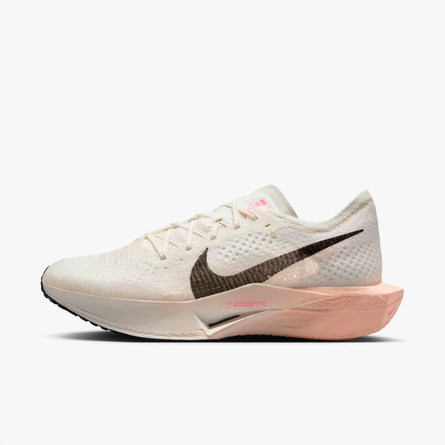 NIKE Women's Vaporfly 3 Road Racing Shoes in sail crimson tint guava - women's shoe
