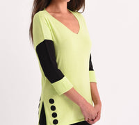 Angel Apparel - Two-tone Polkadot Tunic