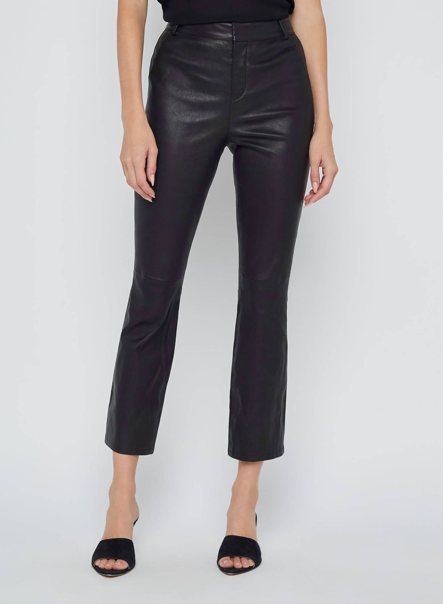 L'Agence Ketra Baby Boot Trouser in black - women's pants