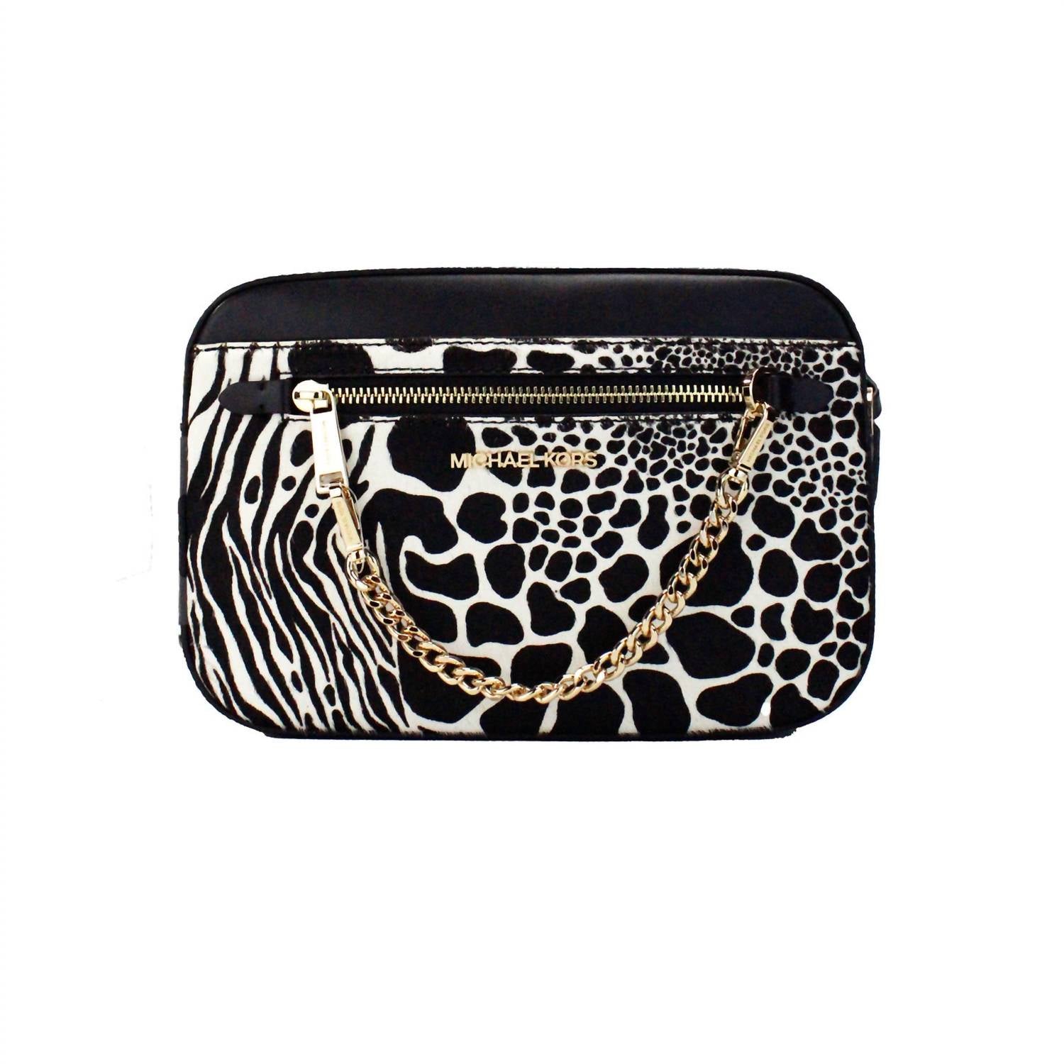 Michael Kors - Jet Set Large East West Haircalf Zip Chain Crossbody Bag