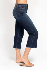Judy Blue - High Waist Cropped Wide Leg Jeans