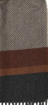 V. Fraas - Women's Multi Herringbone Strip Scarf