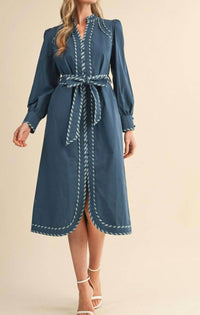 &merci The Nova Dress in blue - women's dress