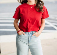 Gameday Social - Arkansas Heavyweight Crop Tee