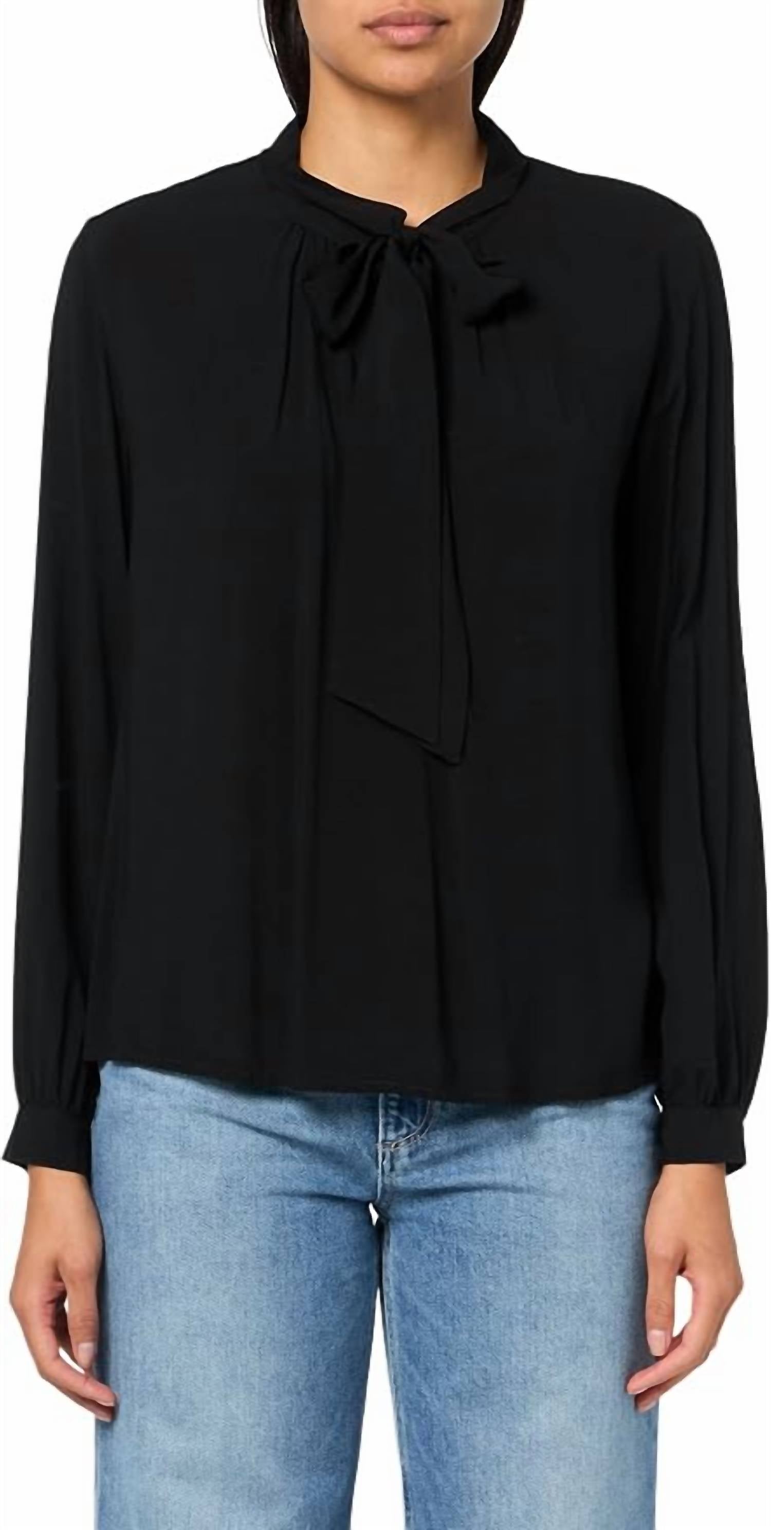 Velvet By Graham & Spencer - Gabrielle Tie Neck Blouse