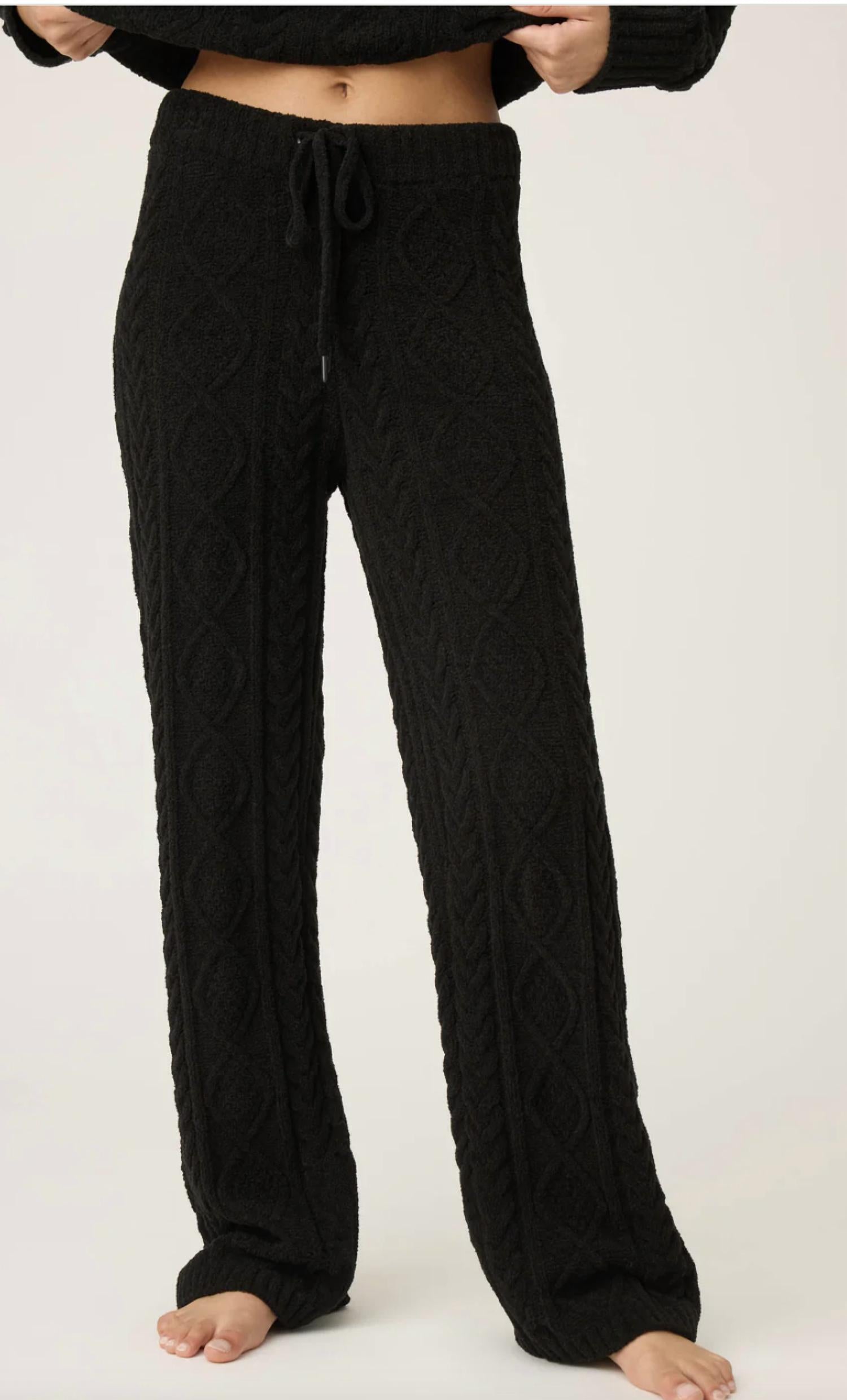 Pj Salvage - Cozy Chenille Cable Knit Pants