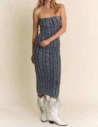 Hers & Mine - Denim Sweater Dress