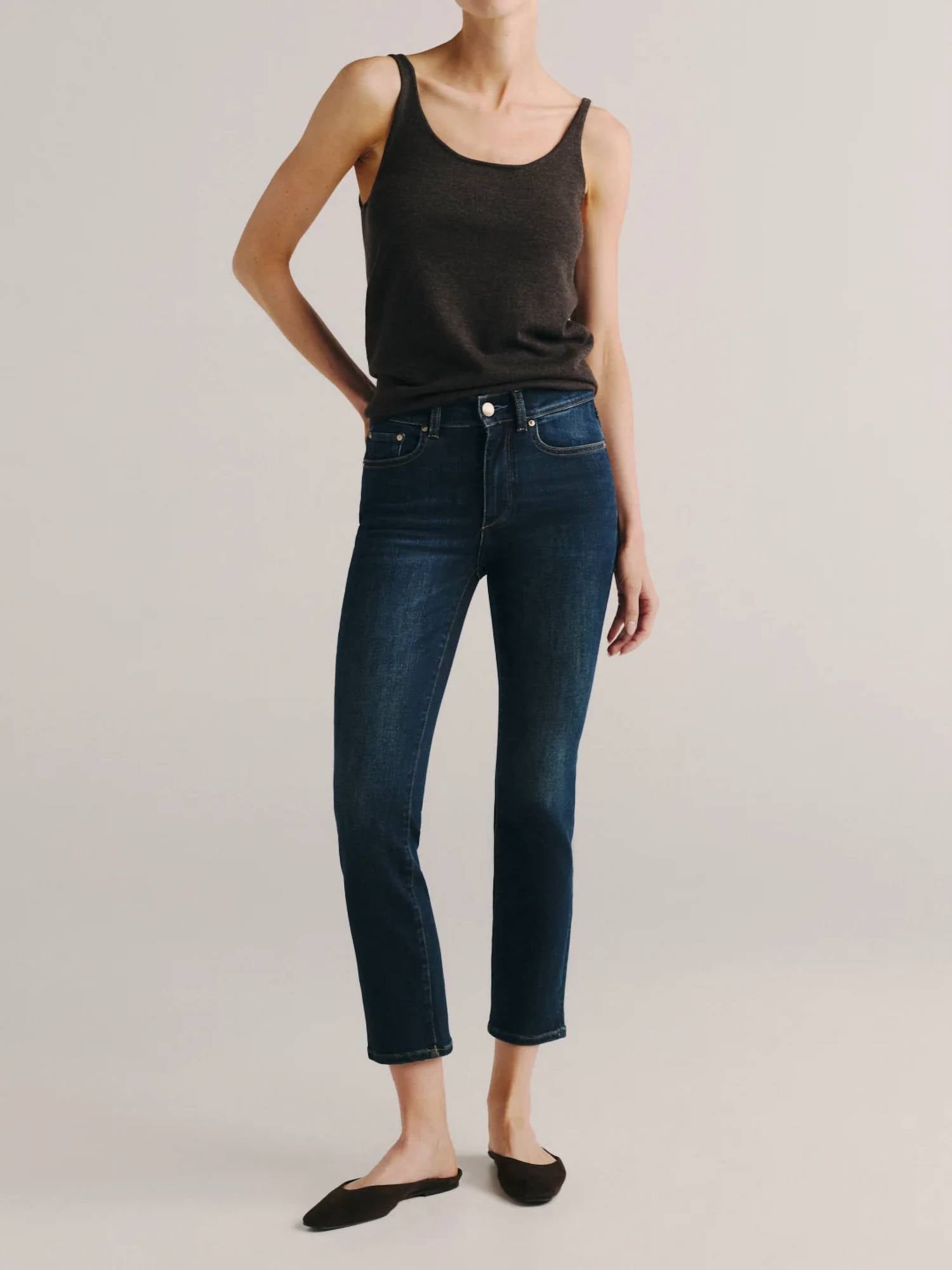 Dl1961 - Women'S - Mara Mid Rise Straight Leg Ankle Jean