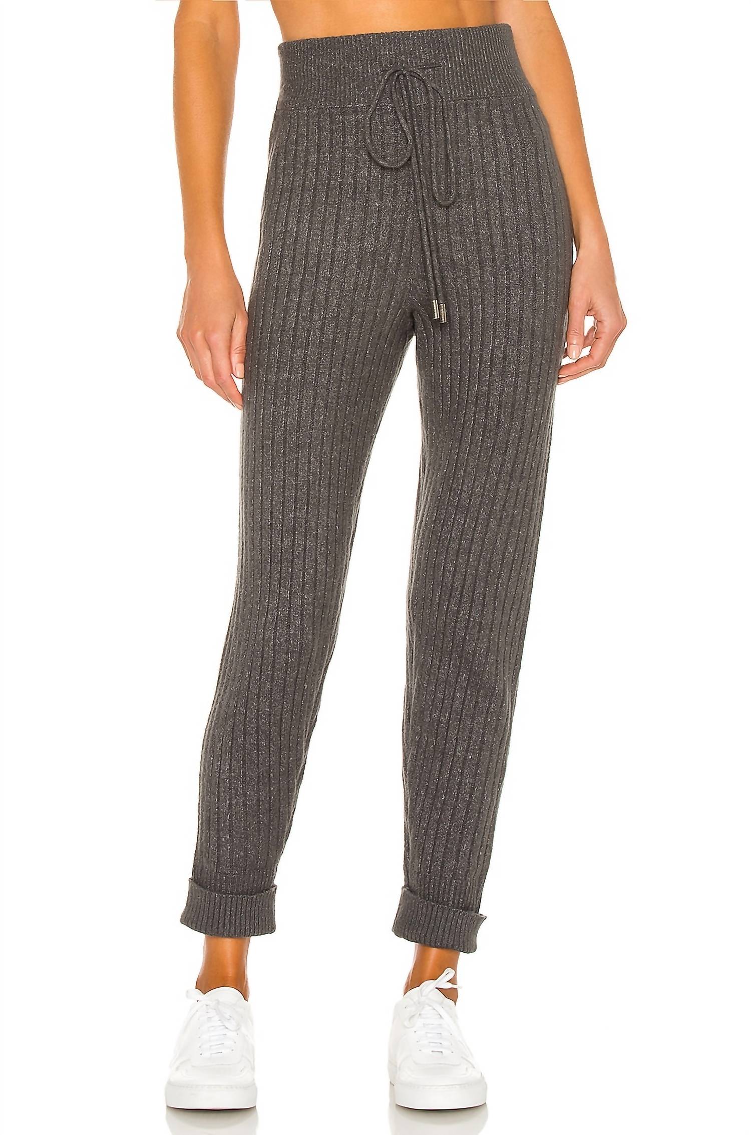 Free People Around The Clock Jogger in charcoal - women's pants