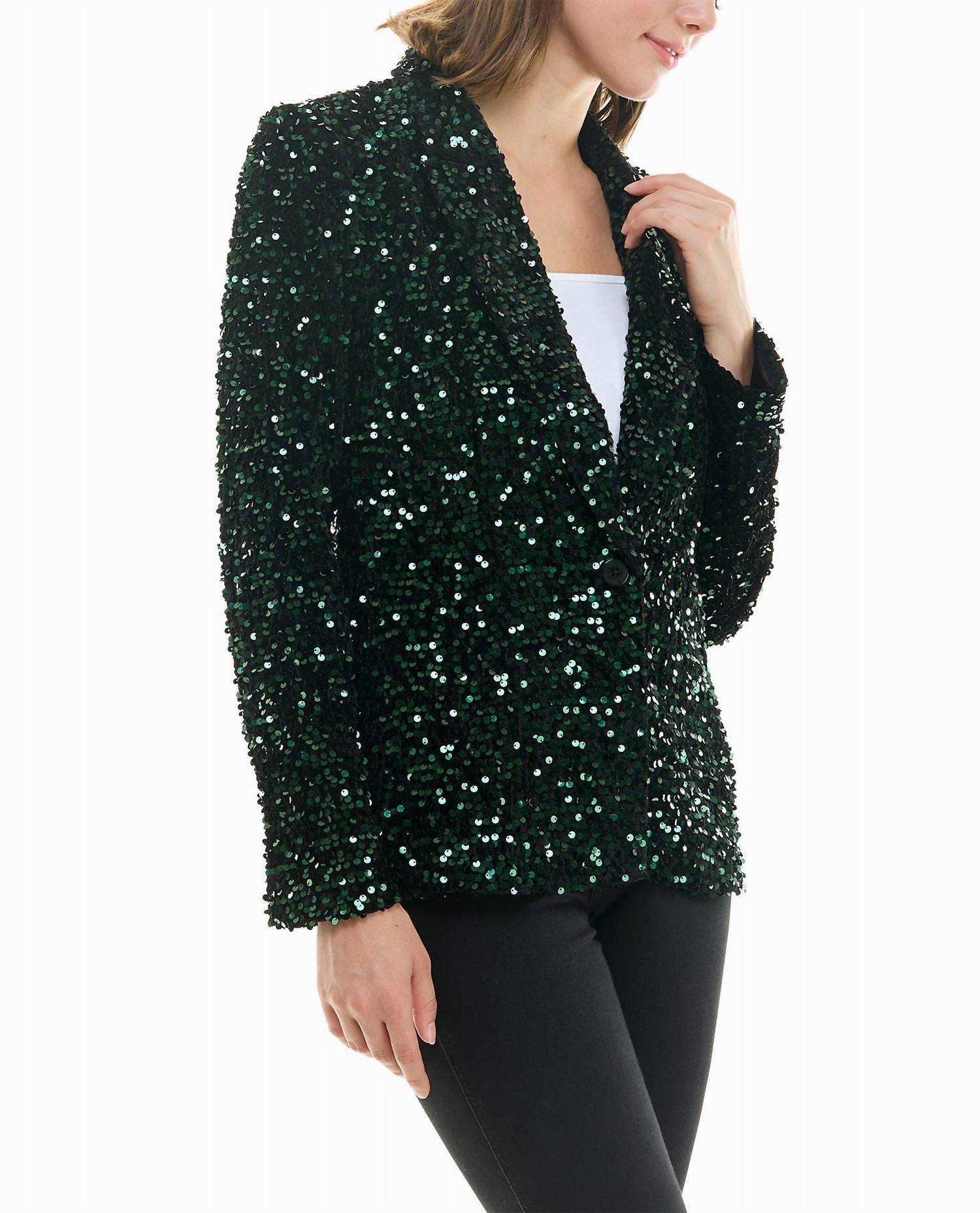 Nicole Miller - Dani Velvet Sequin Jacket