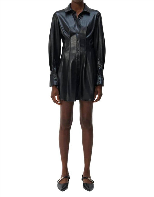 Jonathan Simkhai - SOIELE LONG SLEEVE MINI SHIRT DRESS