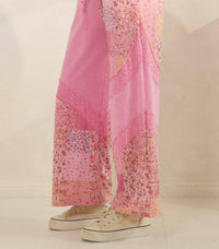 J.Her - Mineral Washed Spring Picnic Print Lace Pants