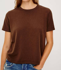 Rails Cotton Cashmere T-Shirt in espresso - women's t-shirt - view 4